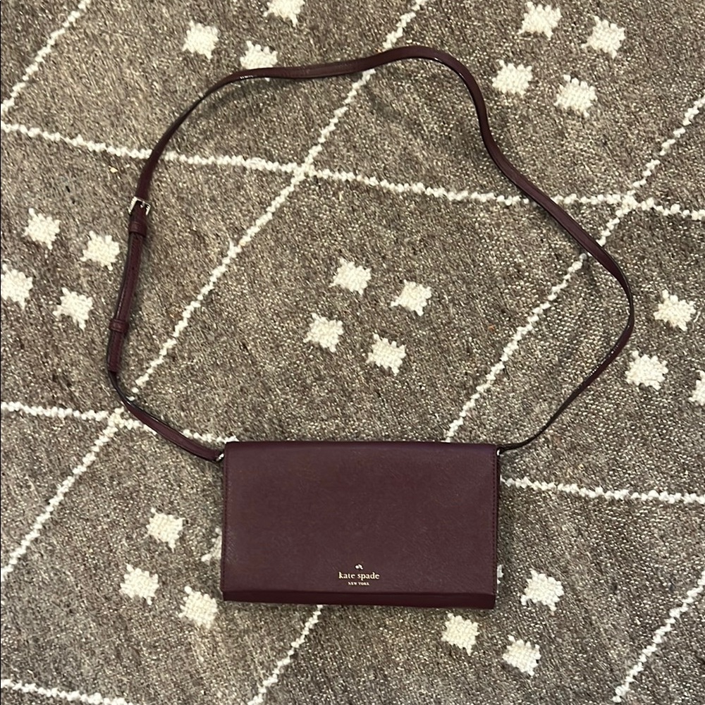 Kate Spade Burgundy Crossbody Bag